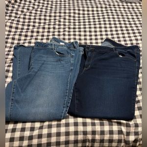 Old Navy Mid-rise kicker bootcut jeans, EUC, size 26 regular